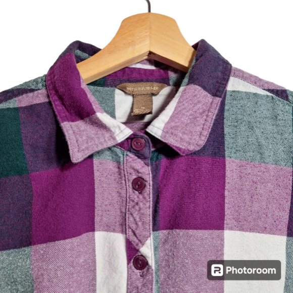 Bit & Bridle Long Sleeve Checkered  Shirt, Top Size Medium - Picture 2 of 8